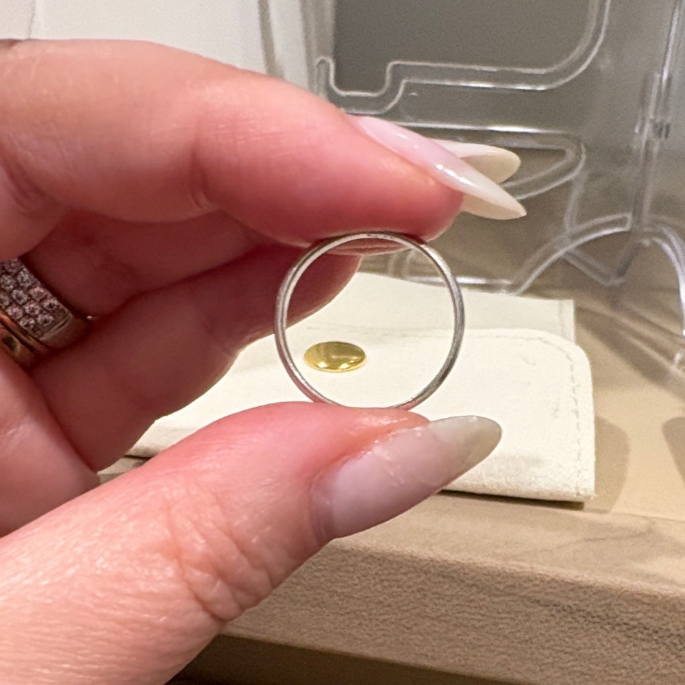 Sterling Silver stacking size 5 ring - Picture 3 of 5